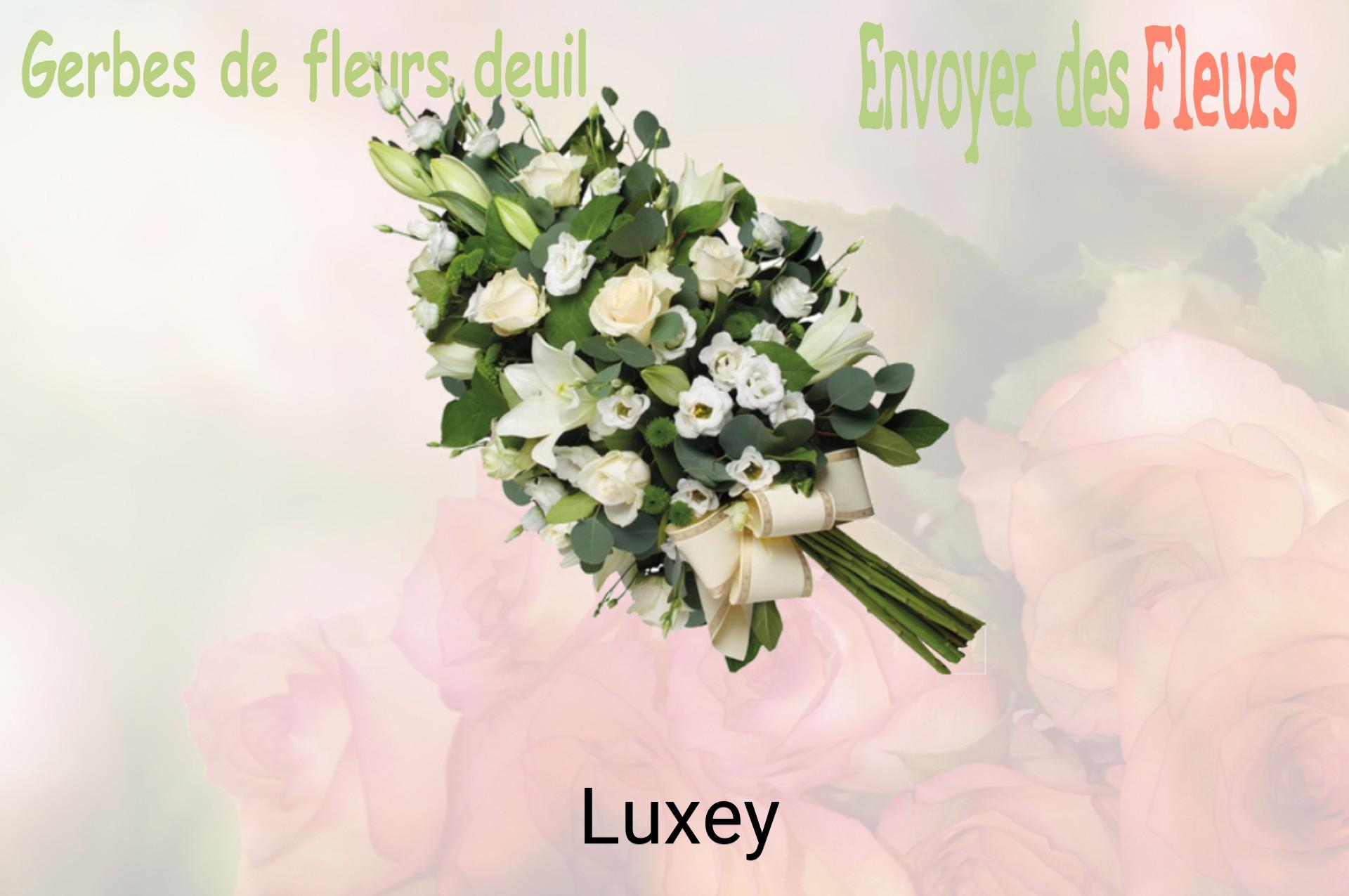Gerbe de fleurs de deuil livrée à Luxey